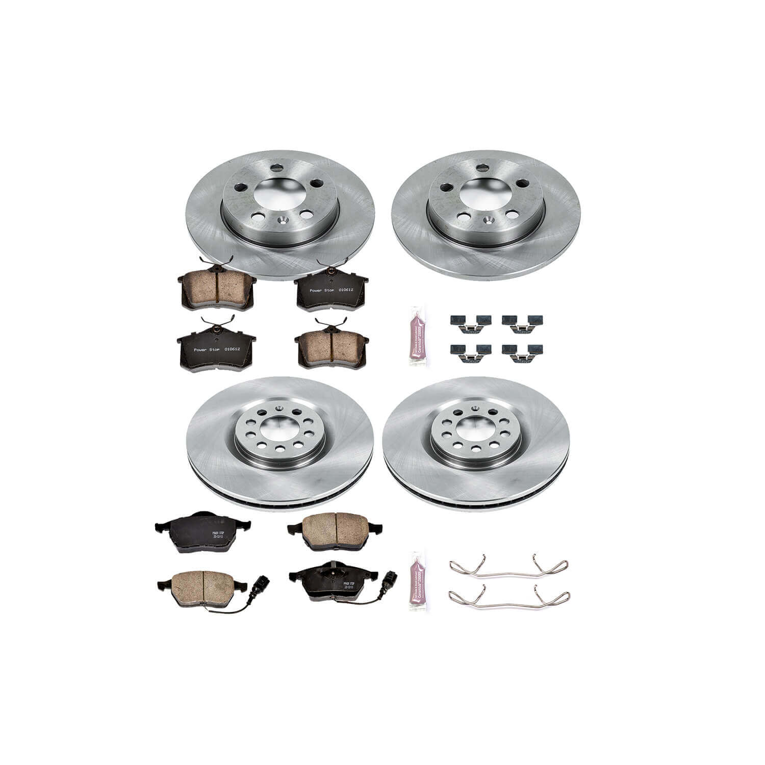 Power Stop KOE2795 Autospecialty - 1-Click Daily Driver Brake Kits (Front And Rear) for 2000-2006 Audi TT Quattro product image