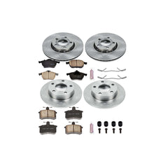 Power Stop KOE2799 Autospecialty - 1-Click Daily Driver Brake Kits (Front And Rear) for 1996-1998 Audi A4 Quattro product image