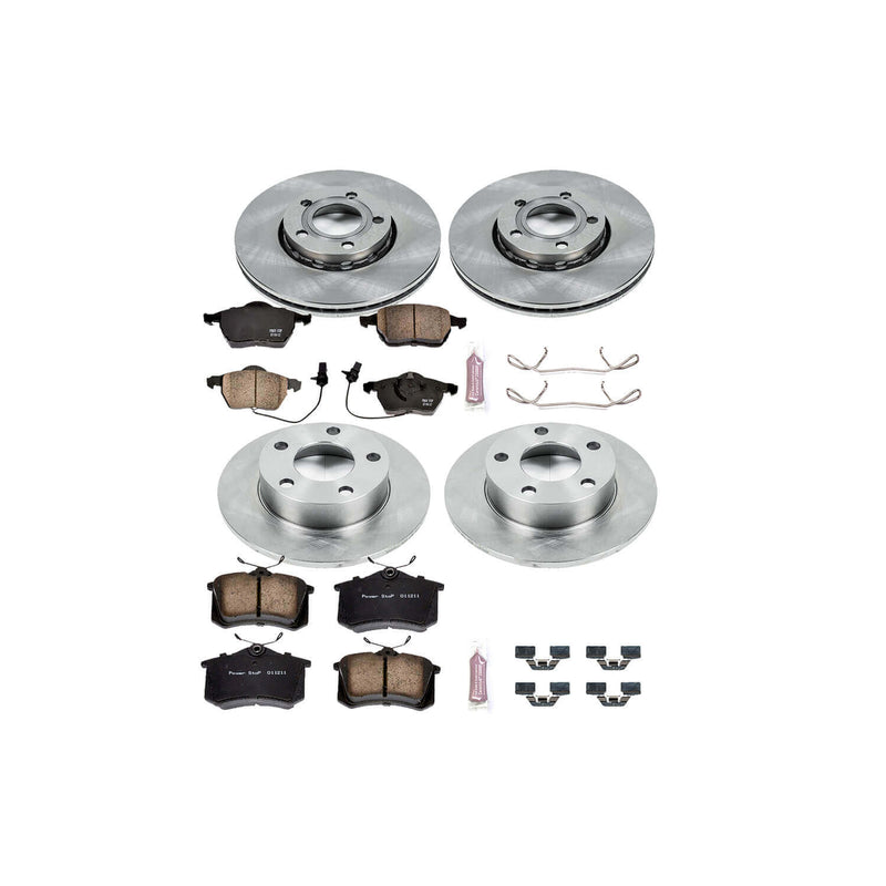 Power Stop KOE2800 Autospecialty - 1-Click Daily Driver Brake Kits (Front And Rear) for 1999-2005 Volkswagen Passat product image