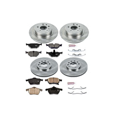 Power Stop KOE2808 Autospecialty - 1-Click Daily Driver Brake Kits (Front And Rear) for 1999 Saab 9-5. product image