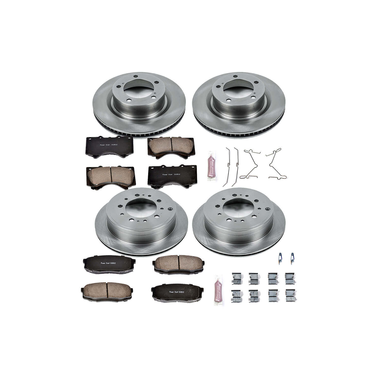 Power Stop KOE2813 Autospecialty - 1-Click Daily Driver Brake Kits (Front And Rear) for 2007-2022 Lexus LX570 product image