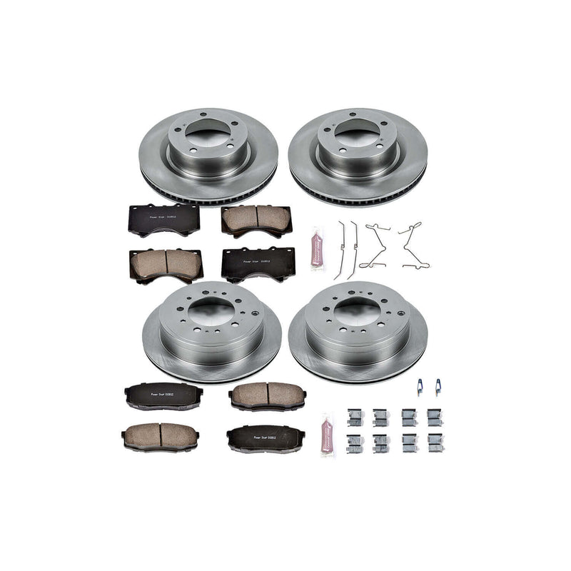 Power Stop KOE2813 Autospecialty - 1-Click Daily Driver Brake Kits (Front And Rear) for 2007-2022 Lexus LX570 product image
