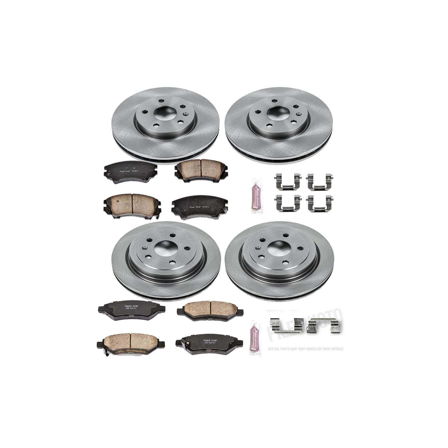 Power Stop KOE2816 Autospecialty - 1-Click Daily Driver Brake Kits (Front And Rear) for 2010-2015 Chevrolet Camaro product image