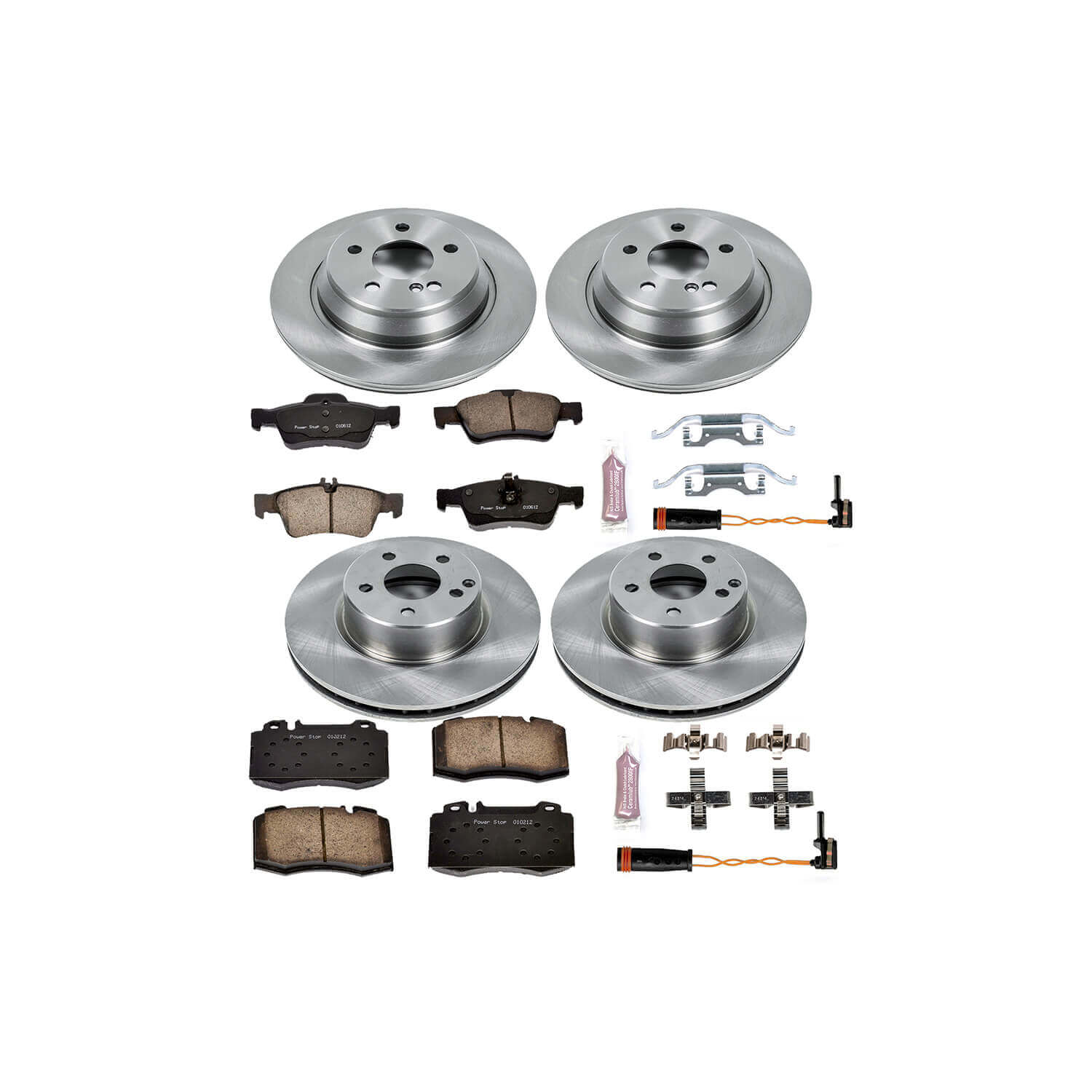 Power Stop KOE2817 Autospecialty - 1-Click Daily Driver Brake Kits (Front And Rear) for 2004-2006 Mercedes-Benz S350 product image