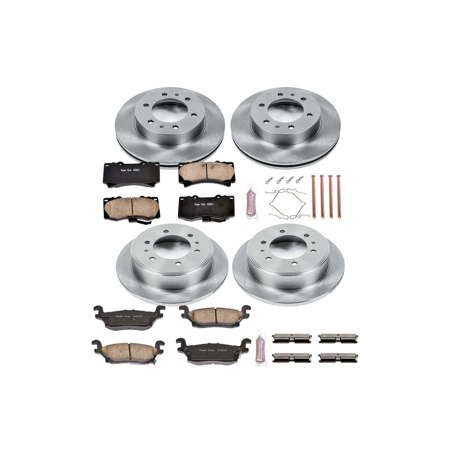 Power Stop KOE2820 Autospecialty - 1-Click Daily Driver Brake Kits (Front And Rear) for 2006-2010 Hummer H3 product image