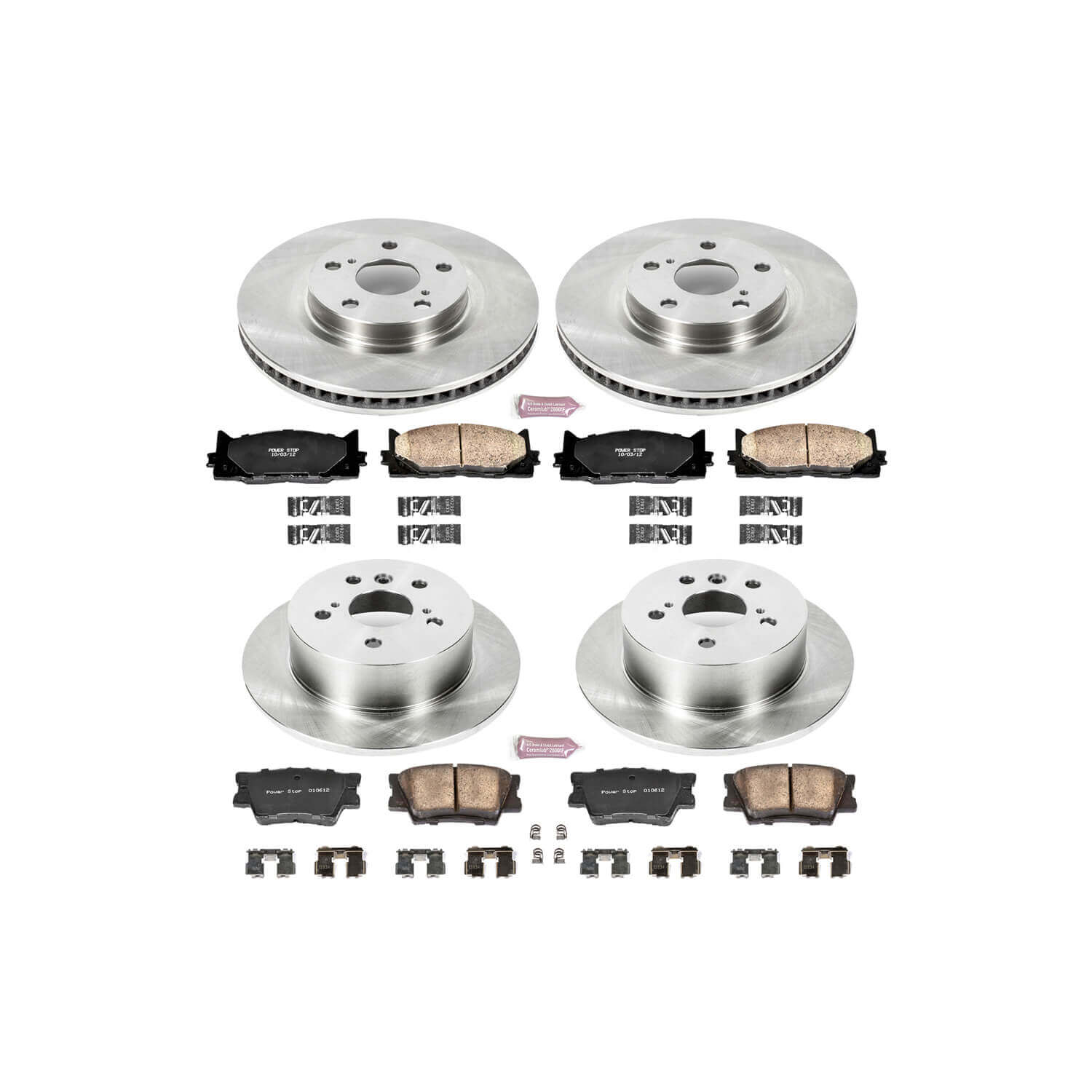 Power Stop KOE2822 Autospecialty - 1-Click Daily Driver Brake Kits (Front And Rear) for 2007-2012 Lexus ES350 product image
