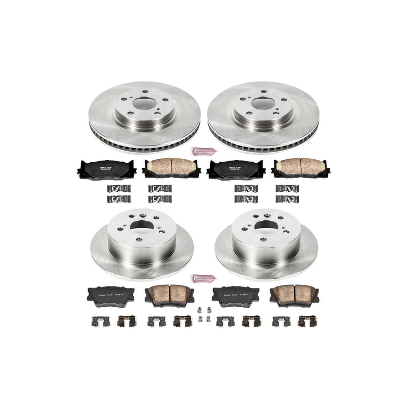 Power Stop KOE2822 Autospecialty - 1-Click Daily Driver Brake Kits (Front And Rear) for 2007-2012 Lexus ES350 product image