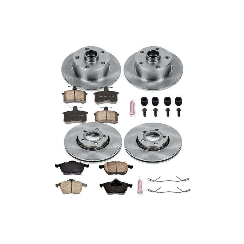 Power Stop KOE2823 Autospecialty - 1-Click Daily Driver Brake Kits (Front And Rear) for 1996-1997 Audi A4 product image