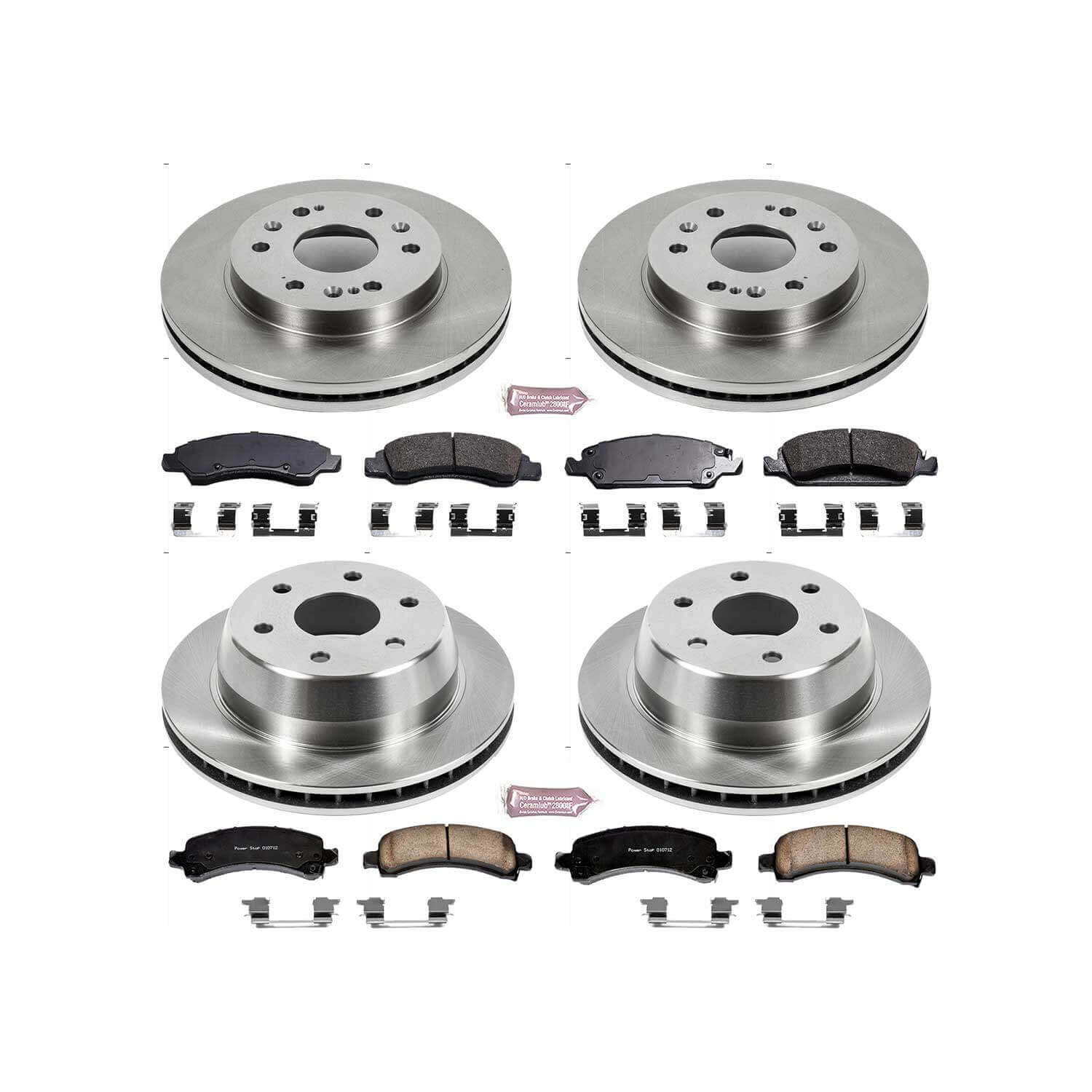 Power Stop KOE2826 Autospecialty - 1-Click Daily Driver Brake Kits (Front And Rear) for 2009-2014 Chevrolet Express 1500 product image