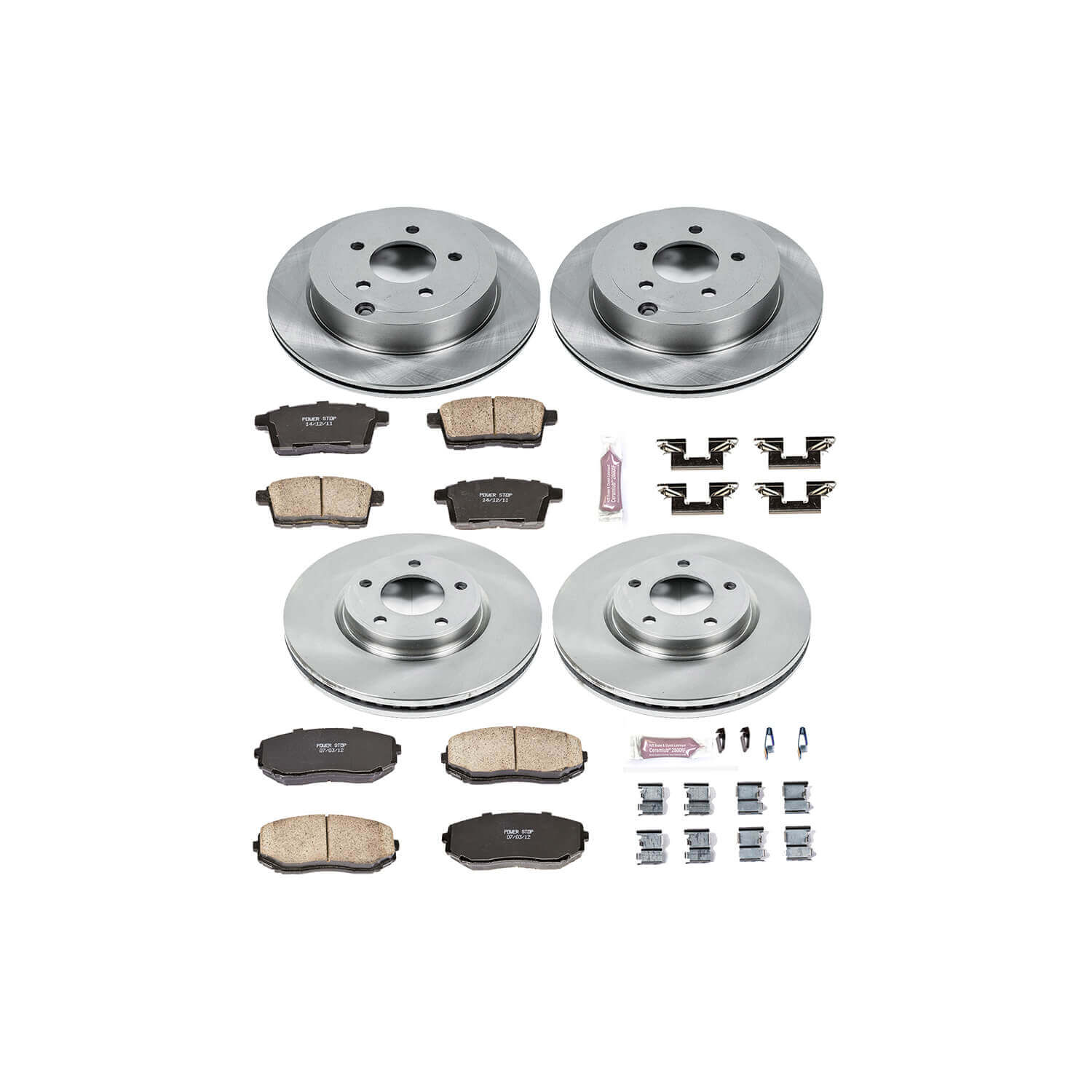 Power Stop KOE2830 Autospecialty - 1-Click Daily Driver Brake Kits (Front And Rear) for 2007-2009 Ford Edge product image