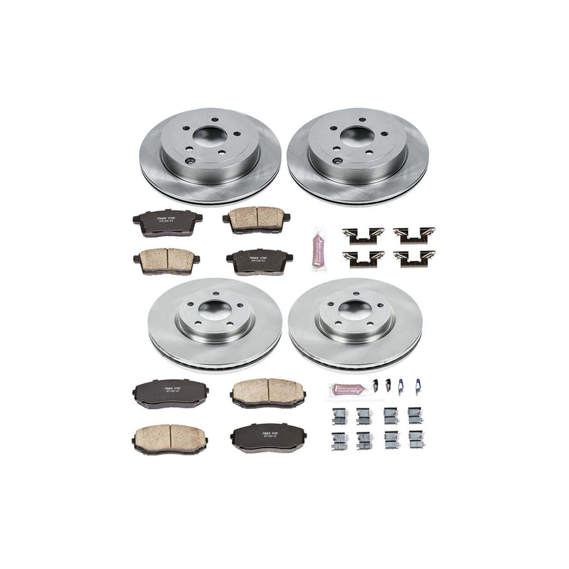 Power Stop KOE2830 Autospecialty - 1-Click Daily Driver Brake Kits (Front And Rear) for 2007-2009 Ford Edge product image