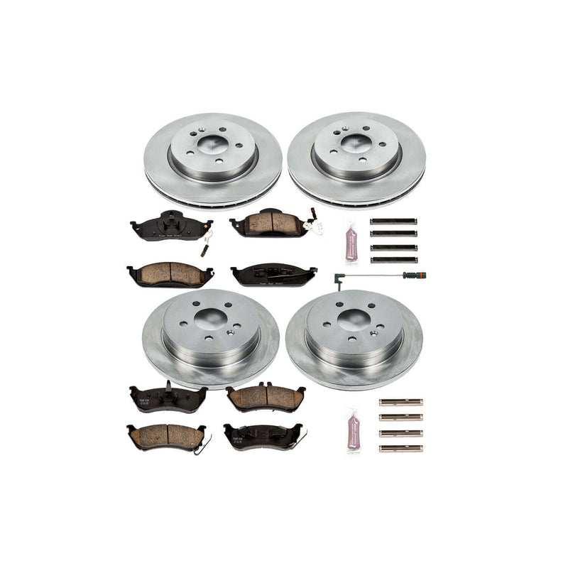 Power Stop KOE2833 Autospecialty - 1-Click Daily Driver Brake Kits (Front And Rear) for 1998-2005 Mercedes-Benz ML320 product image
