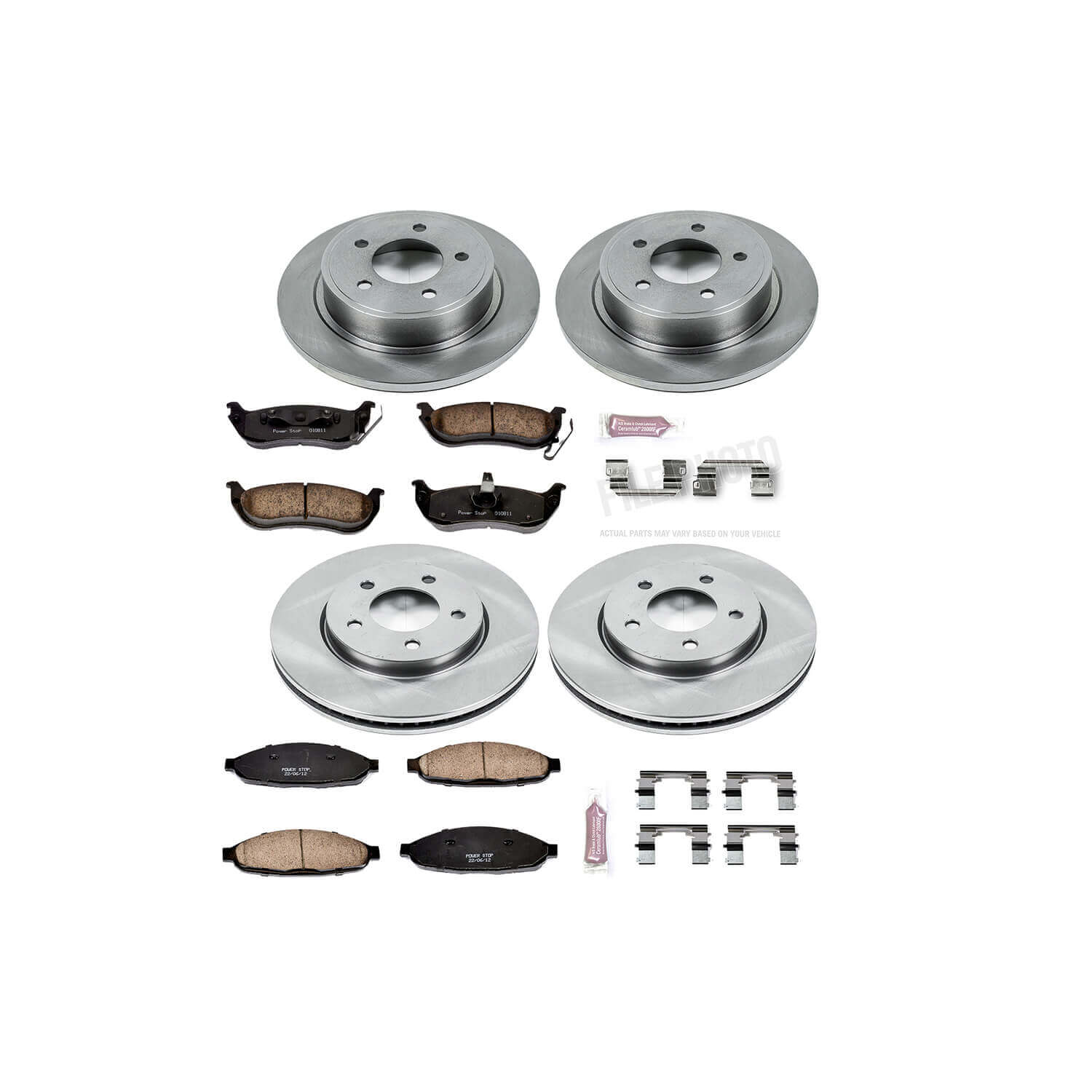 Power Stop KOE2838 Autospecialty - 1-Click Daily Driver Brake Kits (Front And Rear) for 2004-2008 Chrysler Pacifica product image