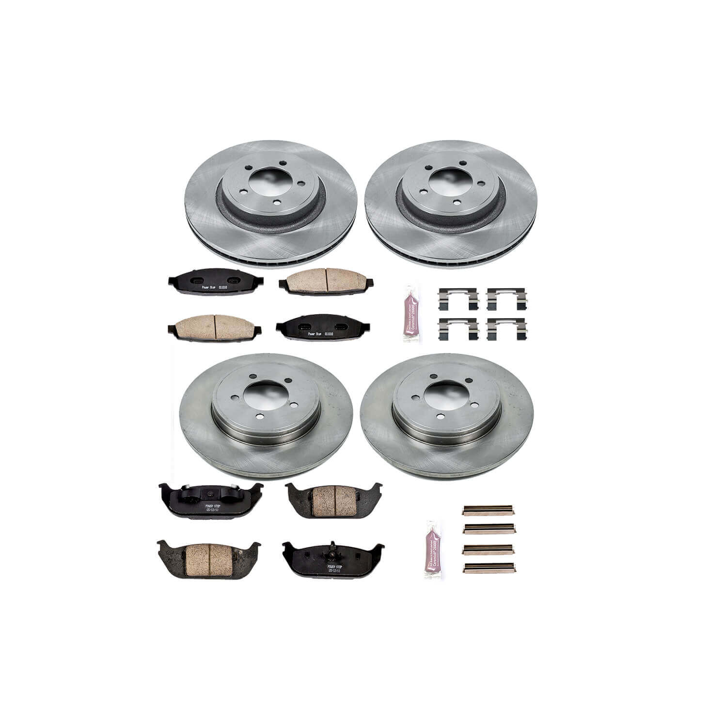 Power Stop KOE2839 Autospecialty - 1-Click Daily Driver Brake Kits (Front And Rear) for 2003-2005 Lincoln Aviator product image