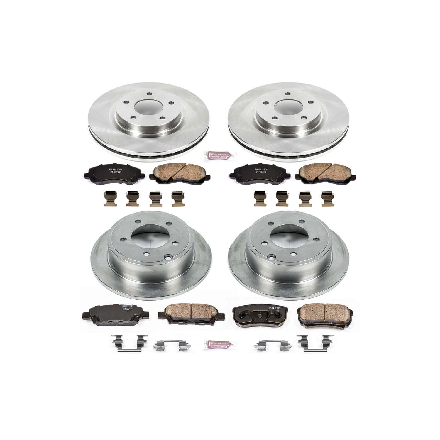 Power Stop KOE2840 Autospecialty - 1-Click Daily Driver Brake Kits (Front And Rear) for 2007-2017 Chrysler 200 product image