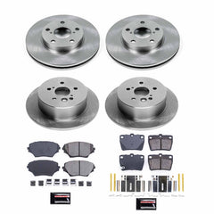 Power Stop KOE2842 Front And Rear Autospecialty 1-Click OE Replacement Pad And Rotor Kit for 2004-2005 Toyota RAV4 Rear Disc product image