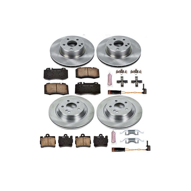 Power Stop KOE2851 Autospecialty - 1-Click Daily Driver Brake Kits (Front And Rear) for 2002-2003 Mercedes-Benz S500 product image