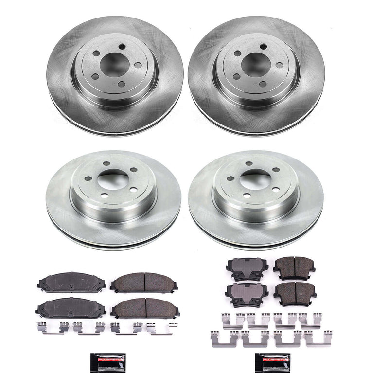 Power Stop KOE2853 Autospecialty - 1-Click Daily Driver Brake Kits (Front And Rear) for 2005-2023 Chrysler 300 product image