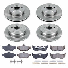 Power Stop KOE2859 Autospecialty - 1-Click Daily Driver Brake Kits (Front And Rear) for 1996-1997 Ford Crown Victoria product image