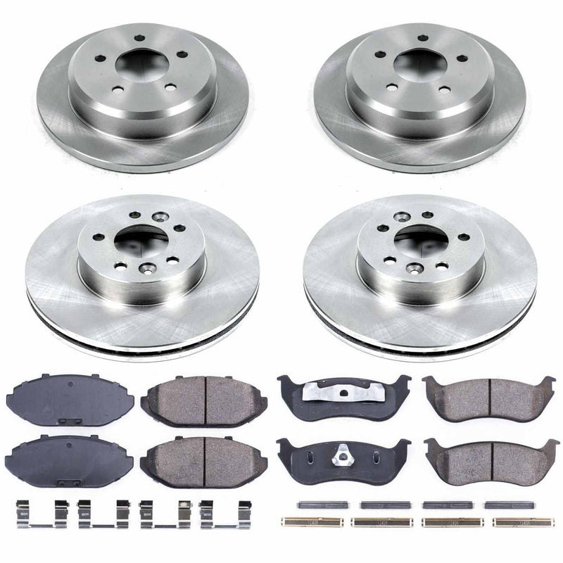 Power Stop KOE2861 Autospecialty - 1-Click Daily Driver Brake Kits (Front And Rear) for 1998-2002 Ford Crown Victoria product image