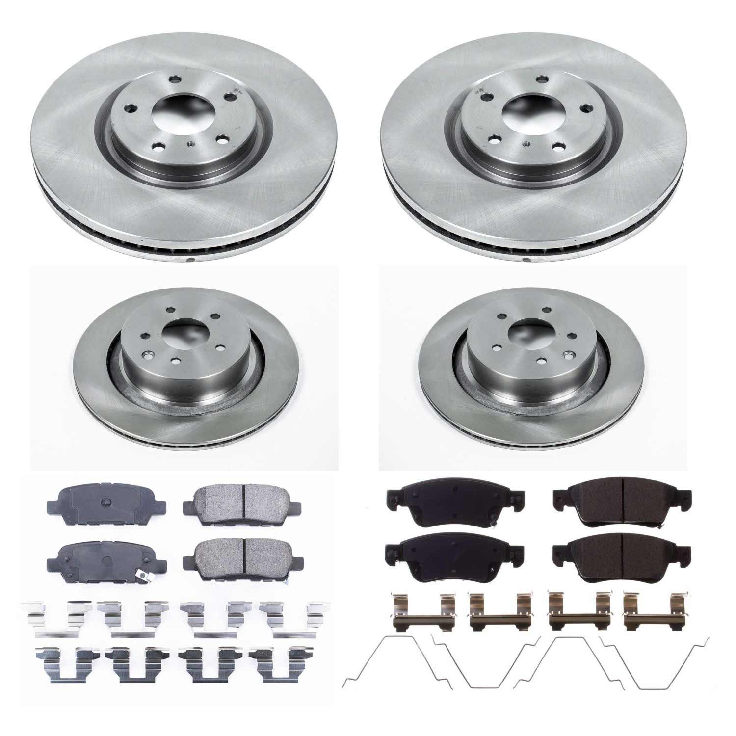 Power Stop KOE2862 Autospecialty - 1-Click Daily Driver Brake Kits (Front And Rear) for 2007-2013 Infiniti G35 product image
