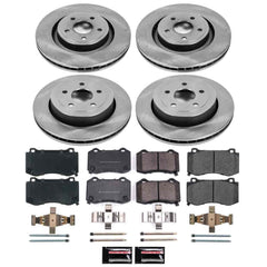 Power Stop KOE2876 Autospecialty - 1-Click Daily Driver Brake Kits (Front And Rear) for 2006-2010 Jeep Grand Cherokee product image