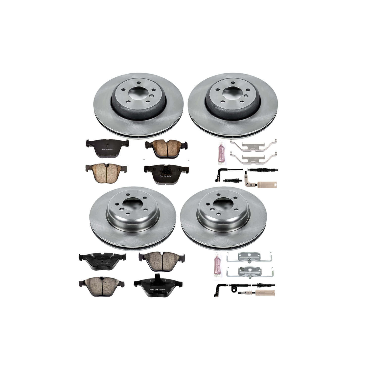Power Stop KOE2877 Autospecialty - 1-Click Daily Driver Brake Kits (Front And Rear) for 2004-2010 BMW 535I product image