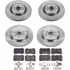 Power Stop KOE2881 Autospecialty - 1-Click Daily Driver Brake Kits (Front And Rear) for 2004-2011 Cadillac Cts product image