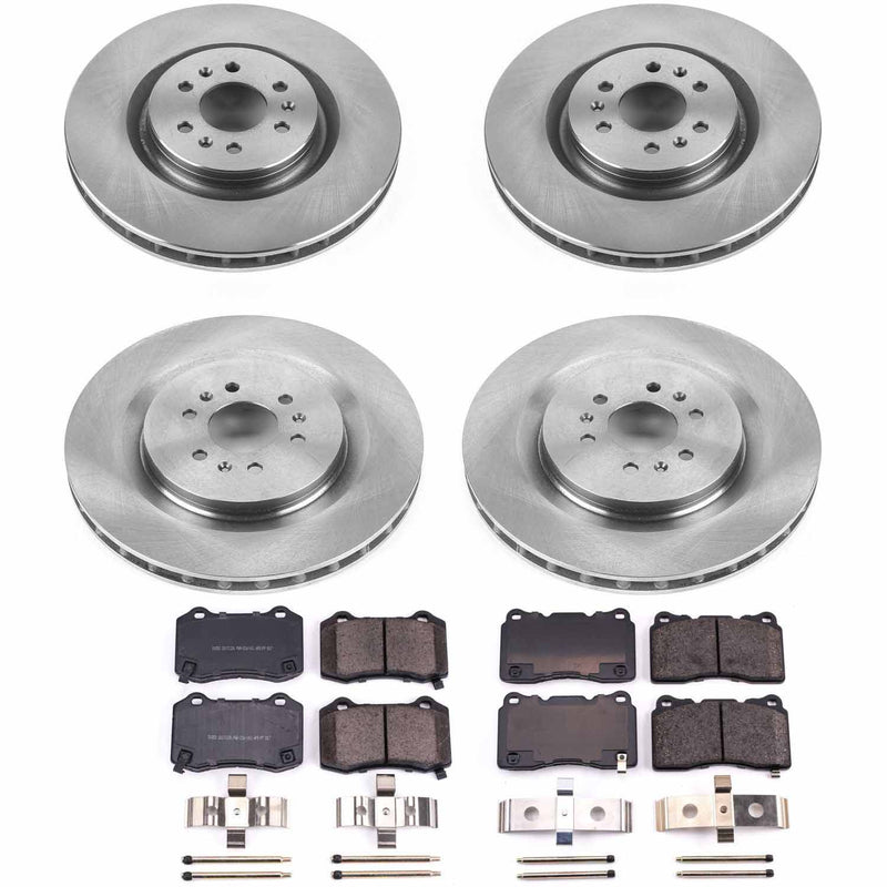 Power Stop KOE2881 Autospecialty - 1-Click Daily Driver Brake Kits (Front And Rear) for 2004-2011 Cadillac Cts product image