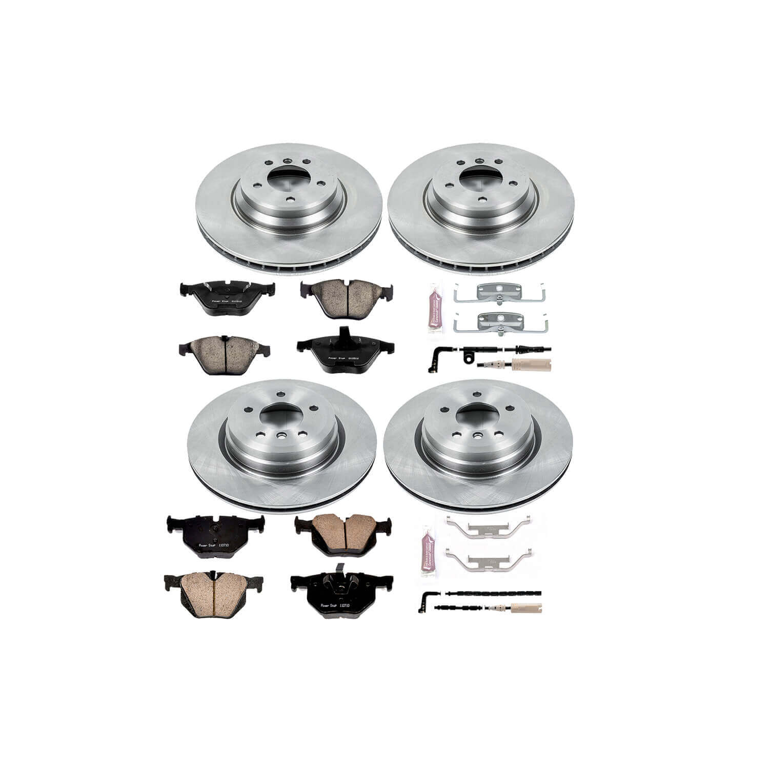 Power Stop KOE2883 Autospecialty - 1-Click Daily Driver Brake Kits (Front And Rear) for 2007-2010 BMW 335I Xdrive product image