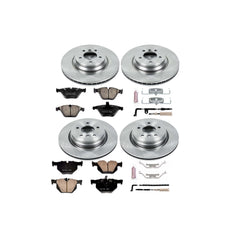 Power Stop KOE2883 Autospecialty - 1-Click Daily Driver Brake Kits (Front And Rear) for 2007-2010 BMW 335I Xdrive product image