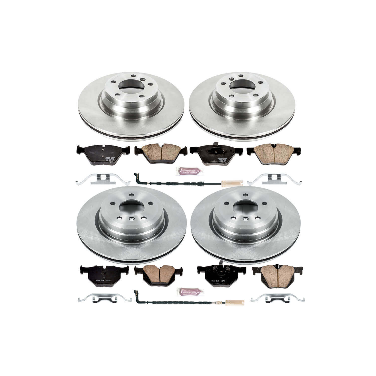 Power Stop KOE2886 Autospecialty - 1-Click Daily Driver Brake Kits (Front And Rear) for 2006 BMW 330I product image