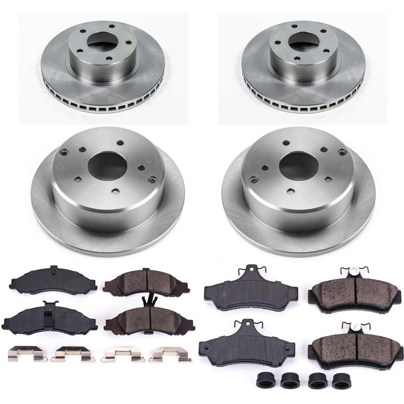 Power Stop KOE2889 Autospecialty - 1-Click Daily Driver Brake Kits (Front And Rear) for 2004 Pontiac Gto product image