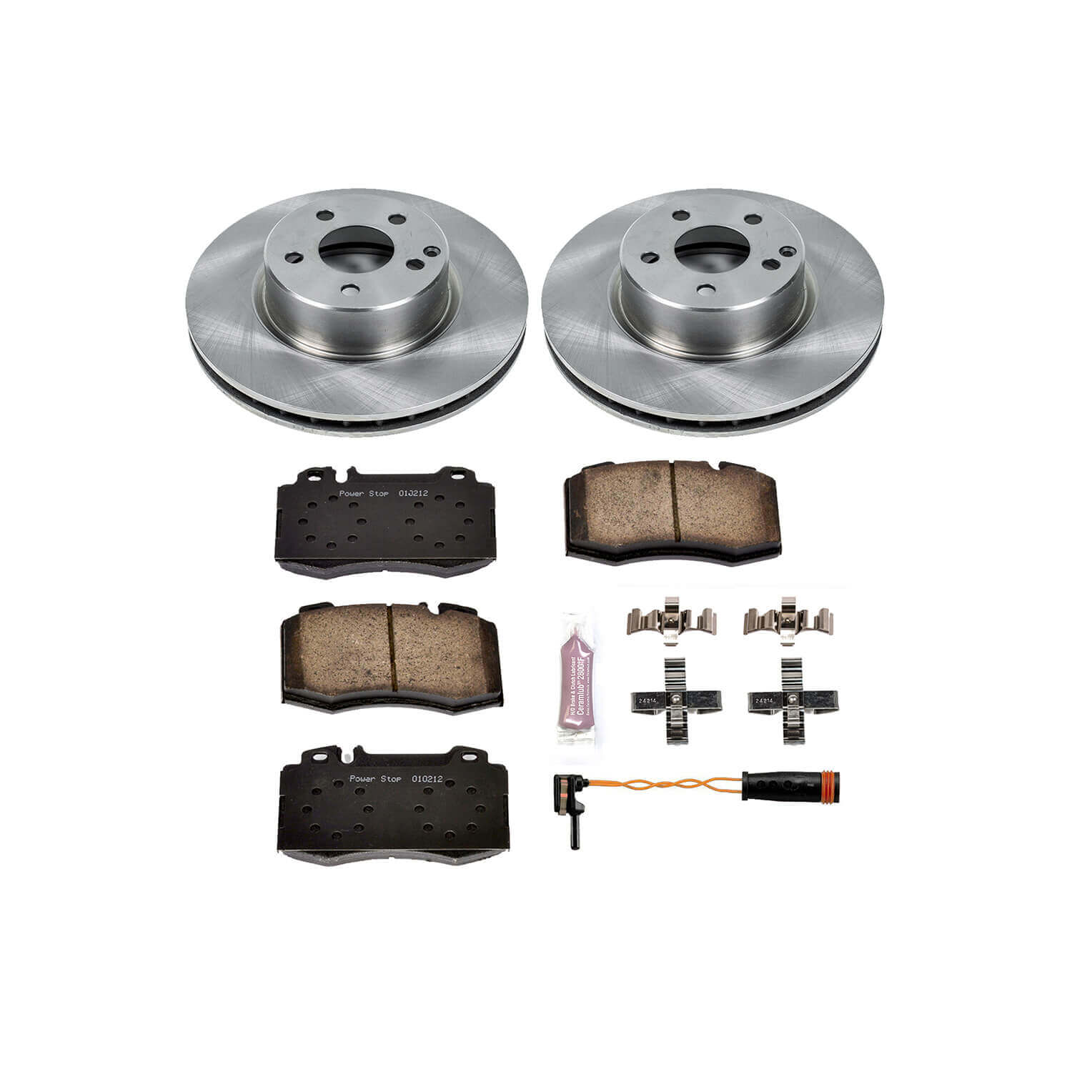 Power Stop KOE2932 Autospecialty - 1-Click Daily Driver Brake Kits (Front) for 2002-2006 Mercedes-Benz CL500 product image