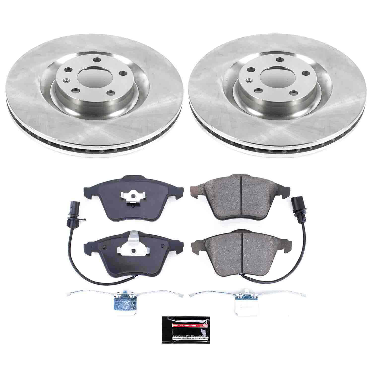 Power Stop KOE2934 Autospecialty 1-Click Daily Driver Front Brake Kit for 2004-2009 Audi S4 product image
