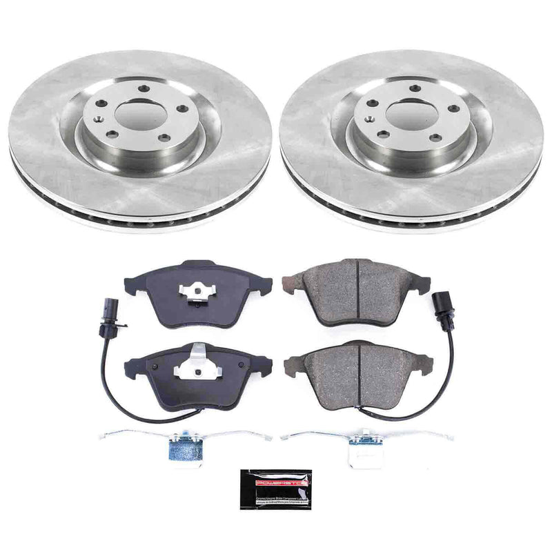 Power Stop KOE2934 Autospecialty 1-Click Daily Driver Front Brake Kit for 2004-2009 Audi S4 product image