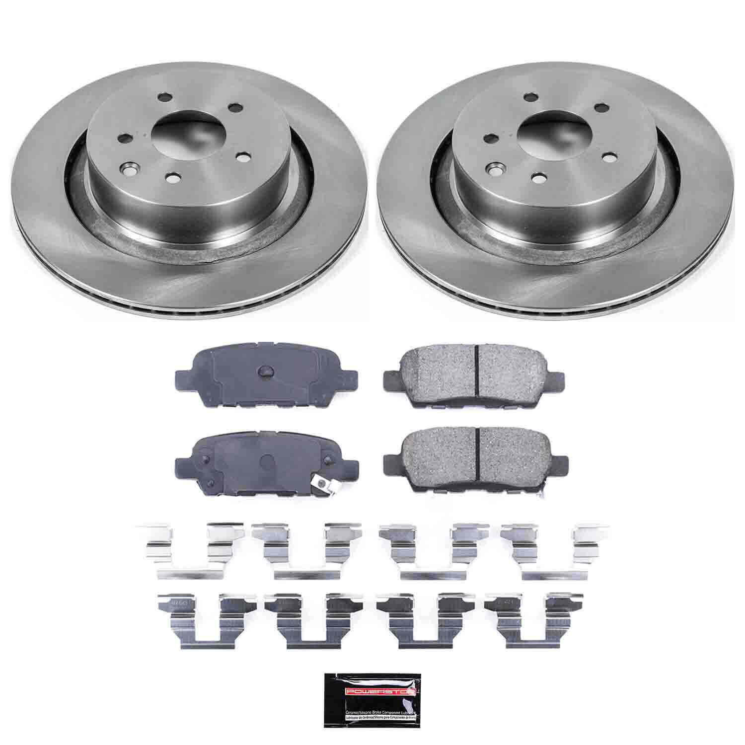 Power Stop KOE2986 Autospecialty - 1-Click Daily Driver Brake Kits (Rear) for 2007-2013 Infiniti G35 product image
