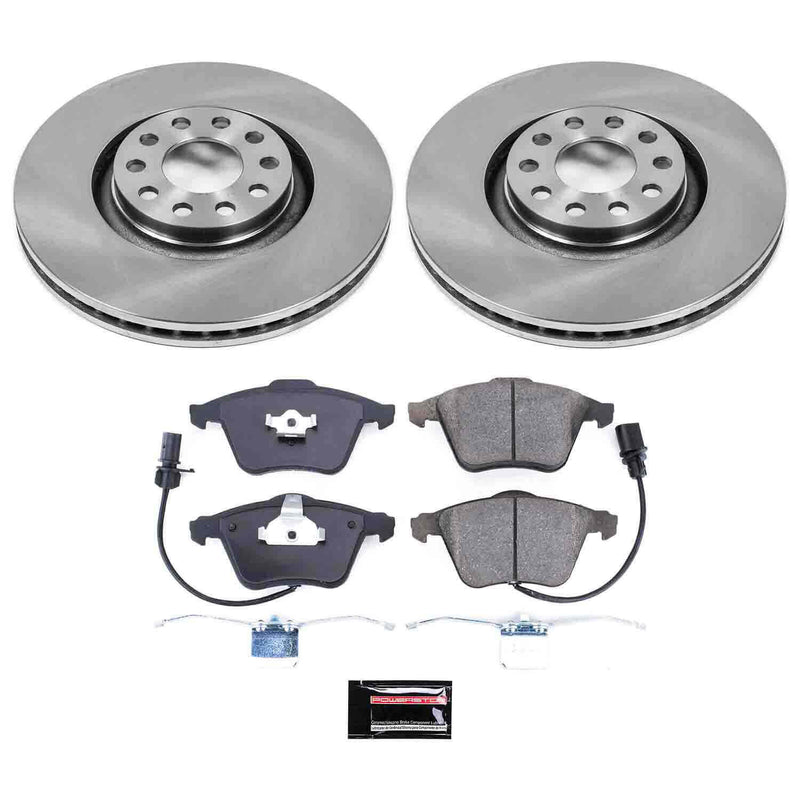 Power Stop KOE2990 Autospecialty - 1-Click Daily Driver Brake Kits (Front) for 2005-2009 Audi A4 product image