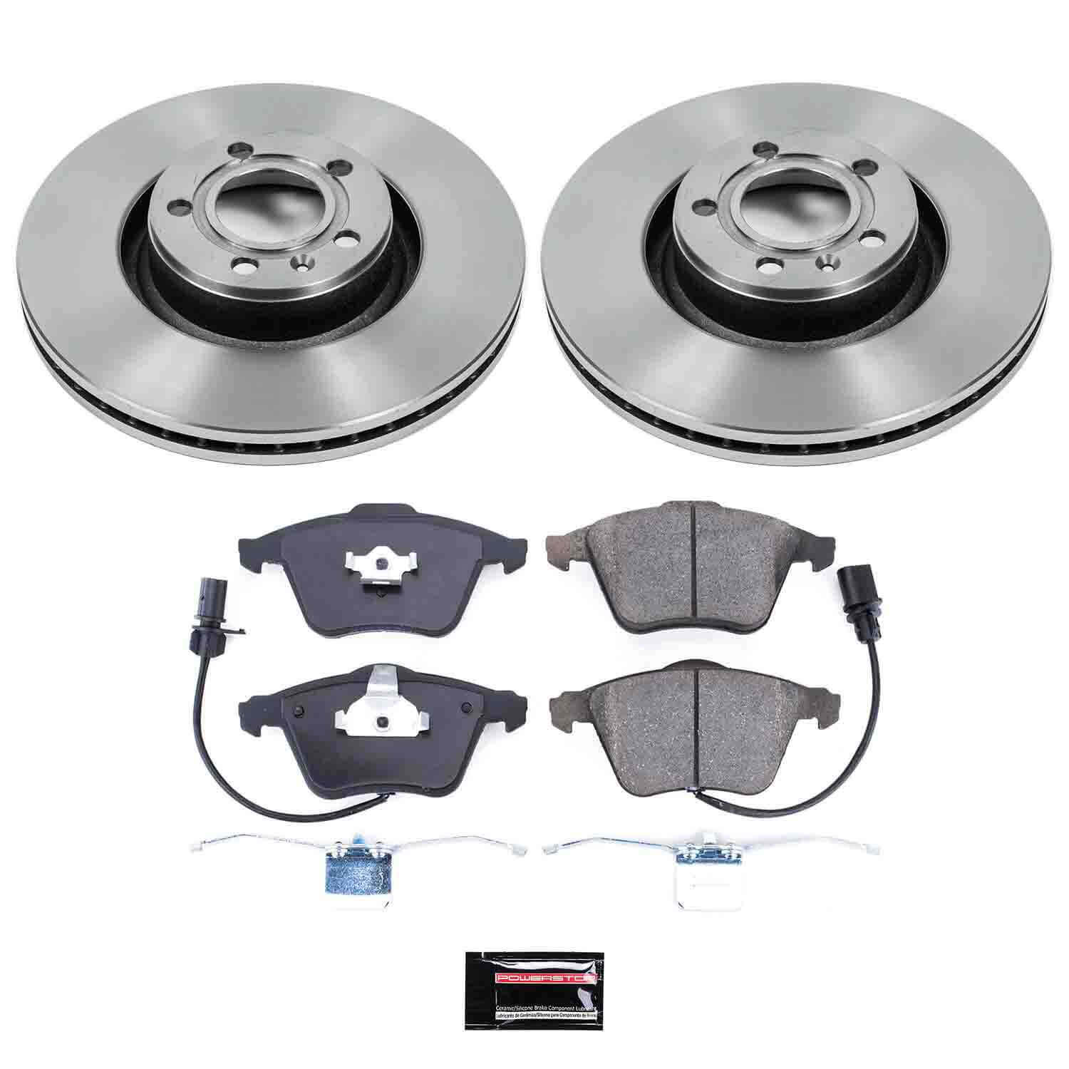 Power Stop KOE2993 Autospecialty - 1-Click Daily Driver Brake Kits (Front) for 2005-2011 Audi A6 product image