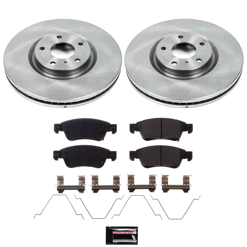 Power Stop KOE3022 Autospecialty - 1-Click Daily Driver Brake Kits (Front) for 2007-2015 Infiniti G35 product image