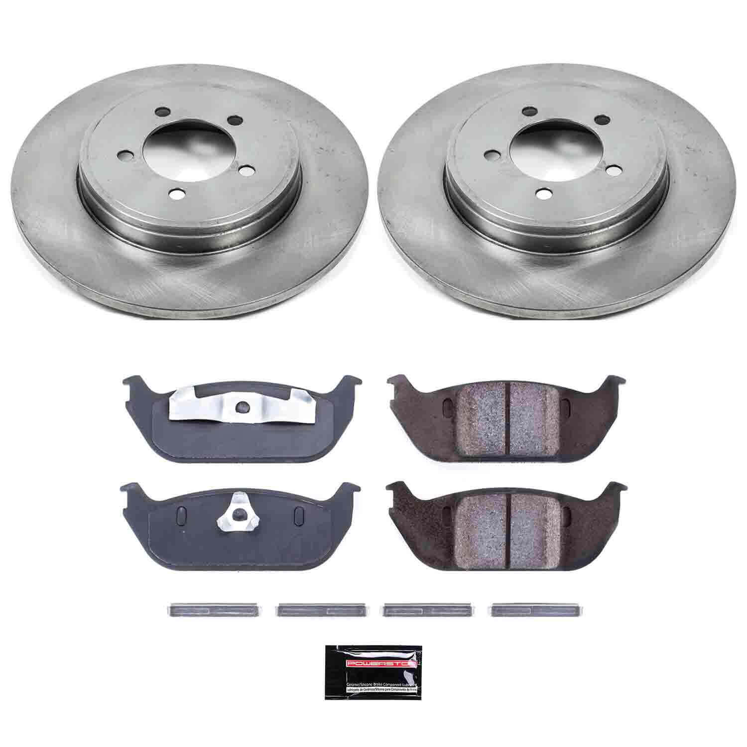 Power Stop KOE3025 Autospecialty - 1-Click Daily Driver Brake Kits (Rear) for 2003-2005 Lincoln Aviator product image