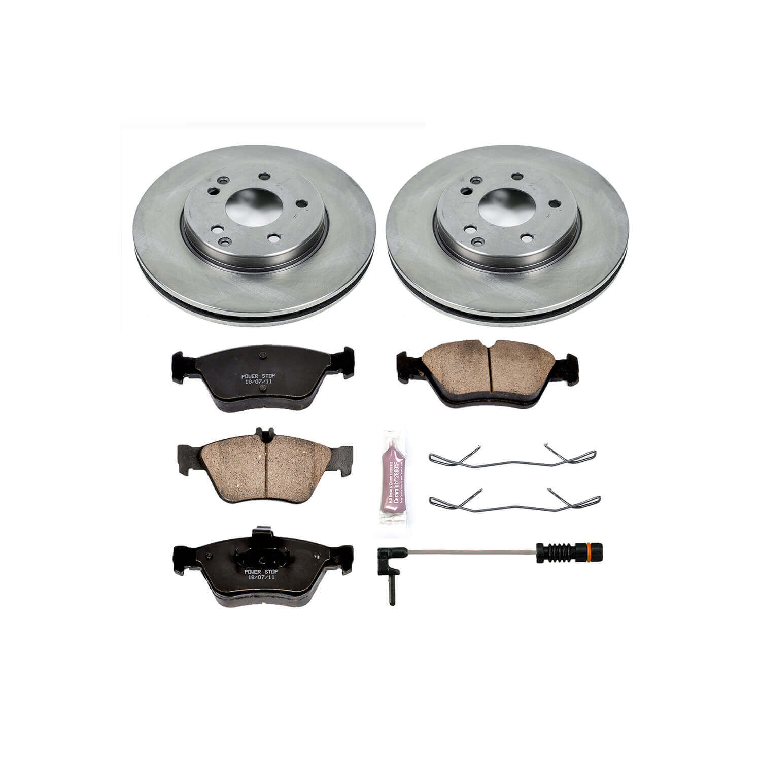 Power Stop KOE3047 Autospecialty - 1-Click Daily Driver Brake Kits (Front) for 1996-2004 Mercedes-Benz C230 product image