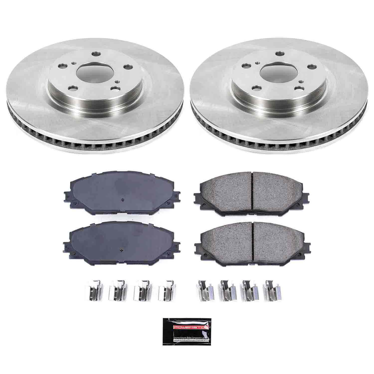 Power Stop KOE3054 Autospecialty - 1-Click Daily Driver Brake Kits (Front) for 2006-2019 Pontiac Vibe product image