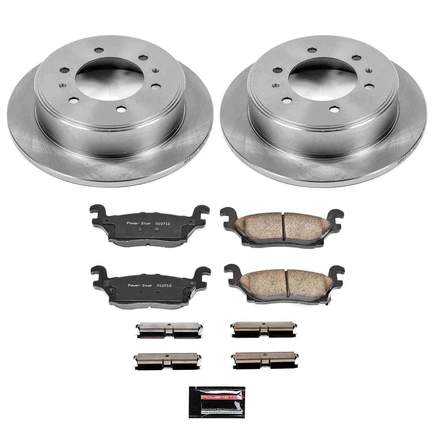 Power Stop KOE3067 Autospecialty - 1-Click Daily Driver Brake Kits (Rear) for 2006-2010 Hummer H3 product image