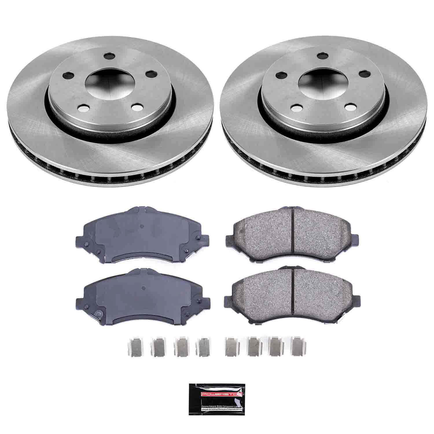 Power Stop KOE3097 Autospecialty - 1-Click Daily Driver Brake Kits (Front) for 2007-2018 Jeep Wrangler product image