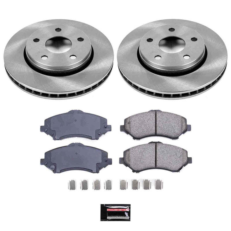 Power Stop KOE3097 Autospecialty - 1-Click Daily Driver Brake Kits (Front) for 2007-2018 Jeep Wrangler product image