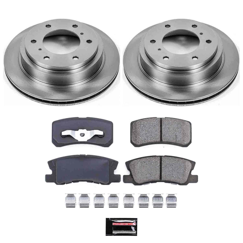 Power Stop KOE3119 Autospecialty - 1-Click Daily Driver Brake Kits (Rear) for 2001-2006 Mitsubishi Montero product image