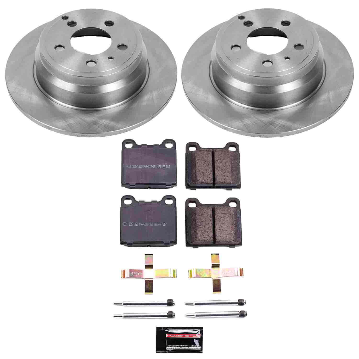 Power Stop KOE3145 Autospecialty - 1-Click Daily Driver Brake Kits (Rear) for 1994-2004 Volvo 850 product image
