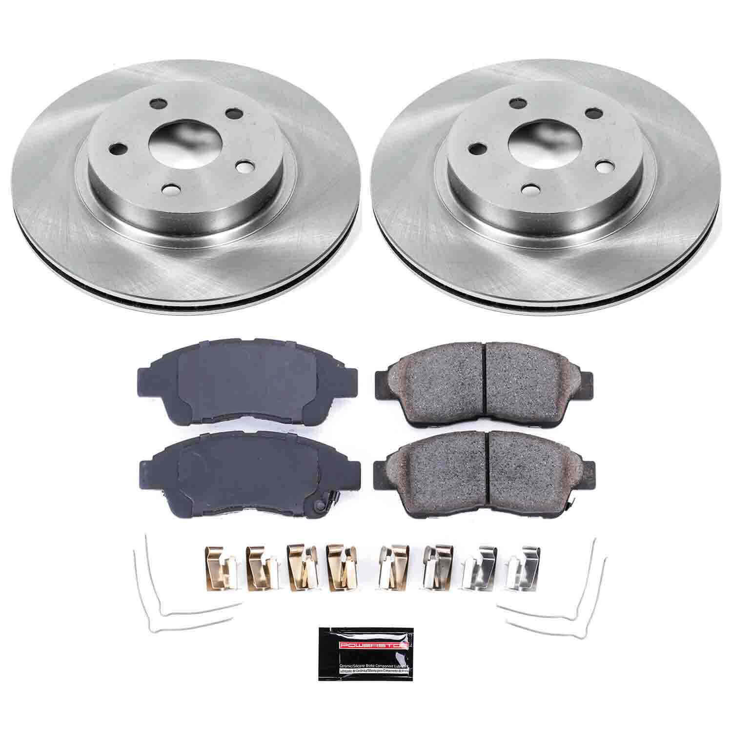 Power Stop KOE3163 Autospecialty - 1-Click Daily Driver Brake Kits (Front) for 1996-2003 Toyota RAV4 product image