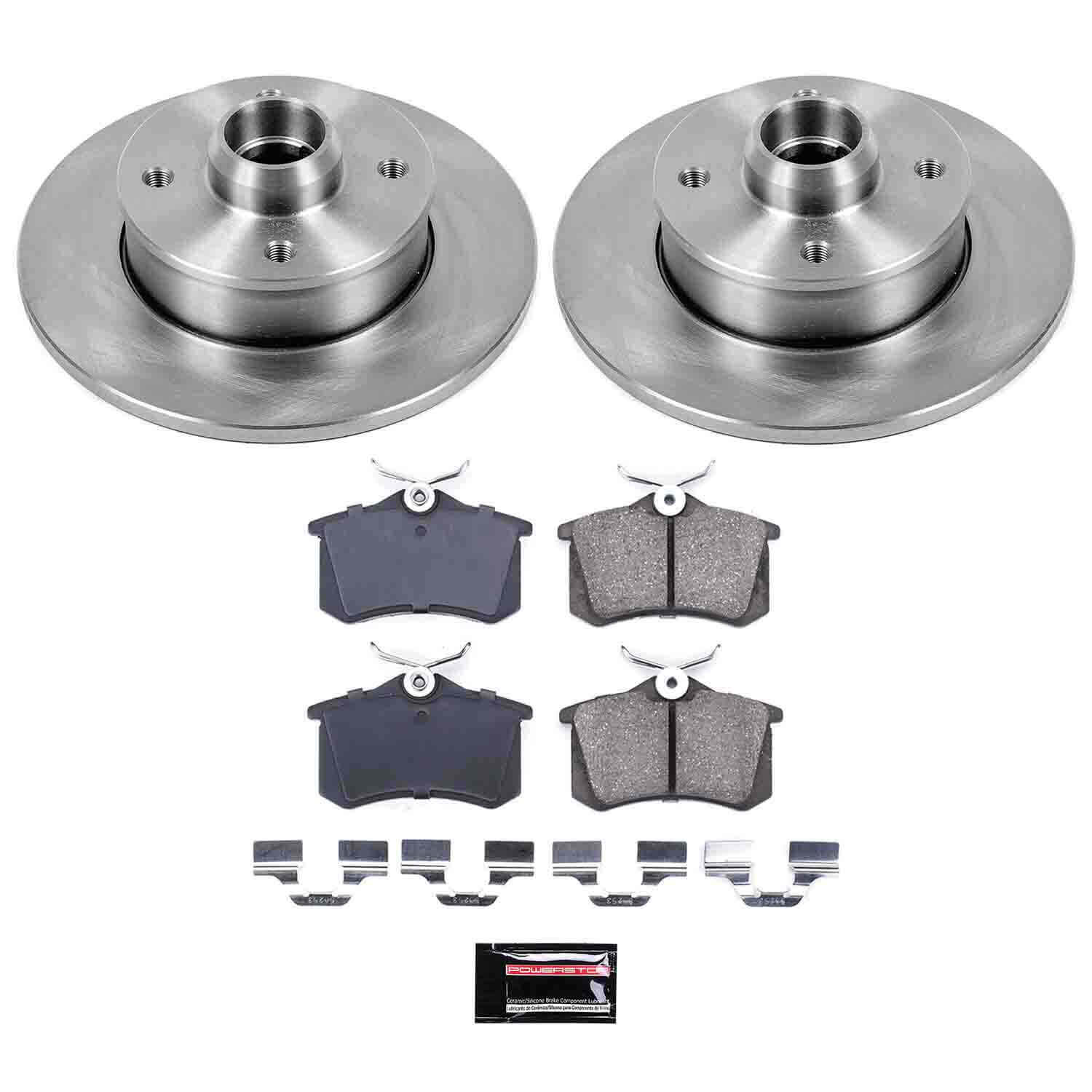 Power Stop KOE369 Autospecialty - 1-Click Daily Driver Brake Kits (Rear) for 1985-2002 Volkswagen Cabrio product image